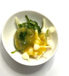 出来上がった酢味噌和え