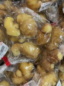 ショウガの根と製品