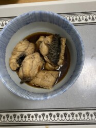 煮物にしたクロダイ