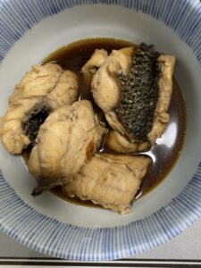 煮物にしたクロダイ